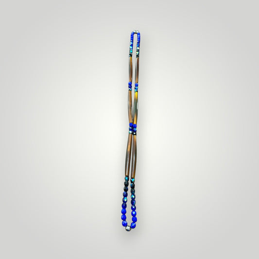 Amber Hairpipe Bone Necklace