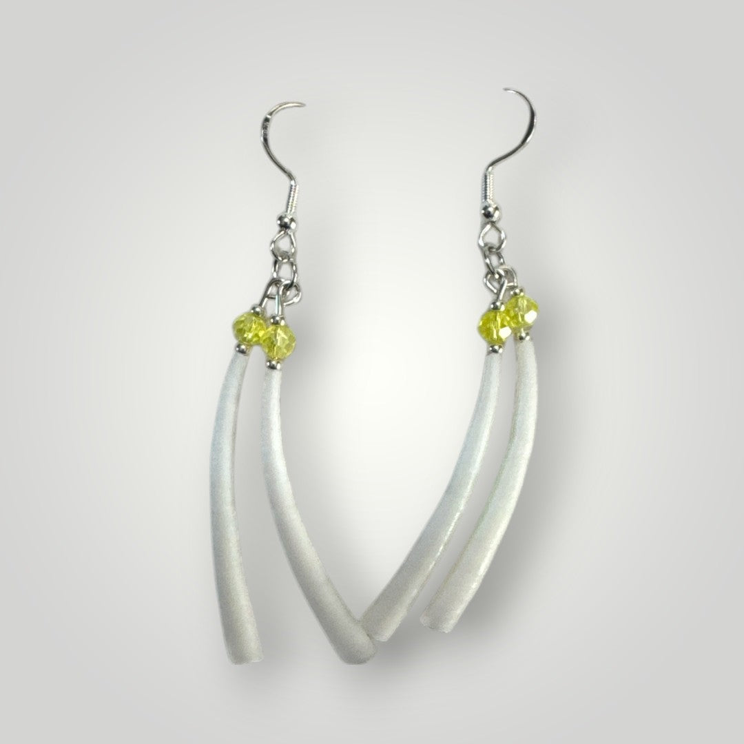 Native American Hand Made Dentalium Dangle Earrings